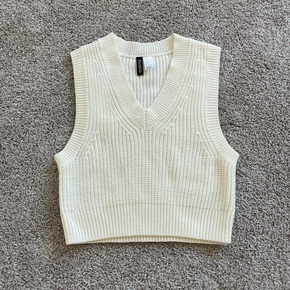 Cream Sweater Vest